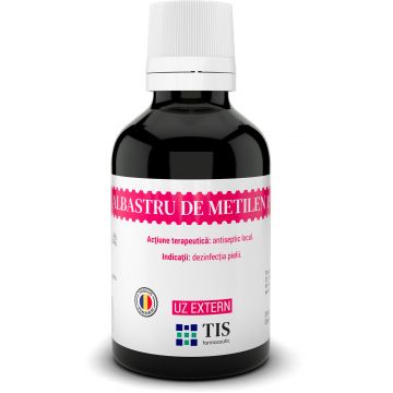 Albastru de metilen solutie, 25ml, Tis Farmaceutic