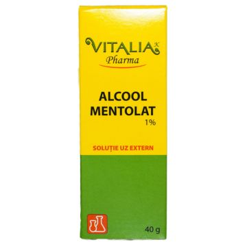 Alcool mentolat 1% Vitalia, 40g, Vitalia