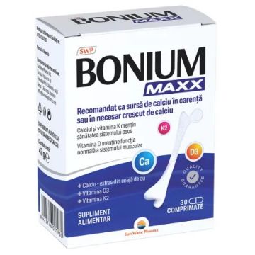 Bonium Maxx, 30 comprimate, Sun Wave Pharma