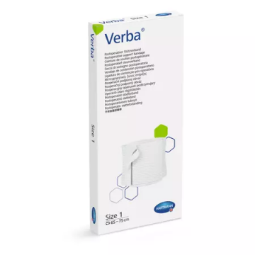 Centura elastica cu sustinere abdominala postoperatorie Verba Marimea 1, 65 - 75cm, Hartmann