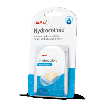 Dr. Max Plasture Hydrocolloid 70 x 38mm, 5 bucati