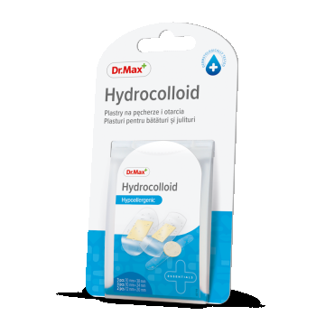 Dr.Max Plasture Hydrocolloid 70 x 38mm 70 x 24mm 72 x 20mm, 8 bucati