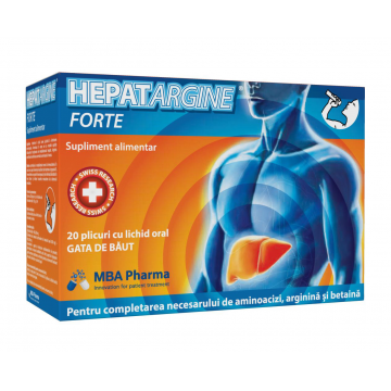 Hepatargine Forte, 20 plicuri, MBA Pharma