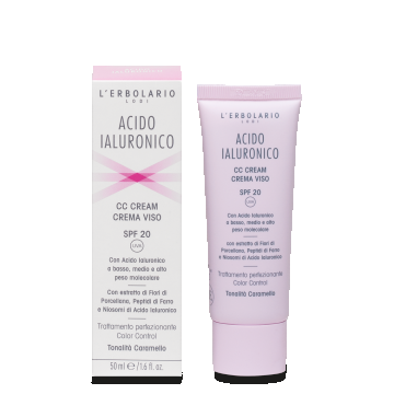 L'Erbolario Crema de fata cu acid hialuronic si caramel SPF20, 50ml