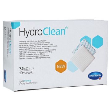 Pansament activat pentru terapia umeda, 7.5 x 7.5cm, 10 bucati, Hydroclean Advance