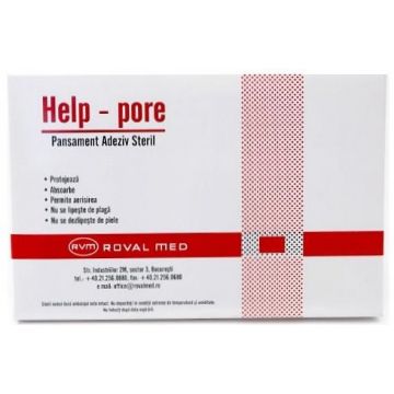 Pansamente adezive sterile, 10x15 Roval Med