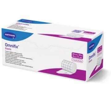 Plasture pentru fixare Omnifix Elastic, 20 cm x 10 m, Hartmann