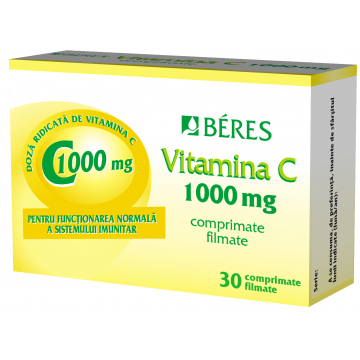 Vitamina C 1000mg, 30 comprimate, Beres