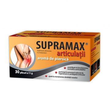 Zdrovit Supramax pentru articulatii cu aroma de piersica, 30 plicuri, Zdrovit