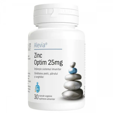 Zinc Optim 25 mg, 30 comprimate, Alevia