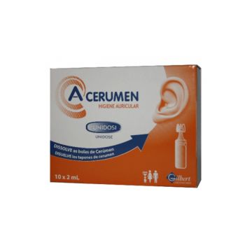 Solutie pentru igiena urechi, 10x2 ml, A-Cerumen