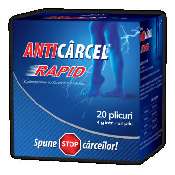 Anticarcel Rapid, 20 plicuri, Zdrovit