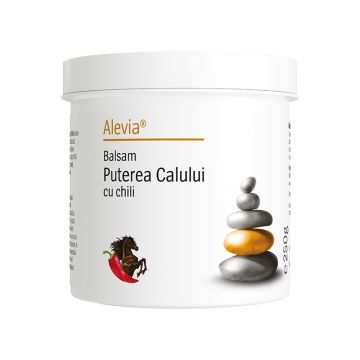 Balsam Puterea Calului cu chili, 250 g, Alevia