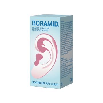 Boramid solutie auriculara, 10ml, Biofarm