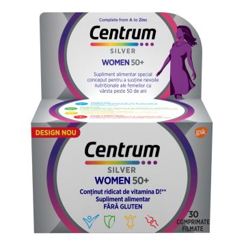 Centrum Silver 50+ pentru femei, 30 comprimate, GSK