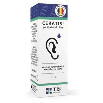 Ceratis picaturi auriculare, 20ml, Tis Farmaceutic