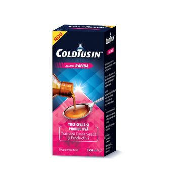 Coldtusin sirop pentru adulti, 120ml, Perrigo