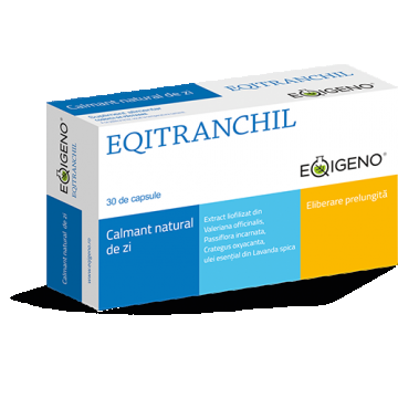 Eqitranchil calmant natural de zi, 30 capsule, Eqigeno