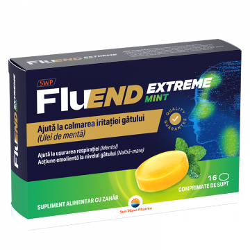 Fluend Extreme, 16 comprimate de supt, Sun Wave Pharma