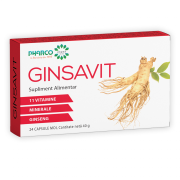Ginsavit, 24 capsule, Pharco