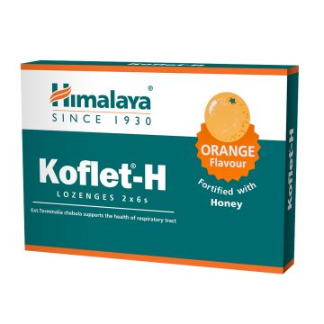 Koflet-H cu aroma de portocale, 12 pastile, Himalaya