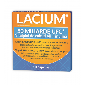 Lacium 50 miliarde UFC, 10 capsule, Zdrovit