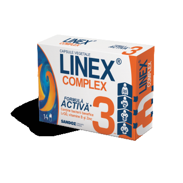 Linex Complex, 14 capsule vegetale, Sandoz