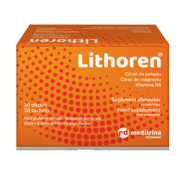 Lithoren aroma de portocale, 30 plicuri, Meditrina Pharmaceuticals