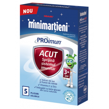 Minimartieni PROimun Acut 3+ ani, 5 plicuri, Walmark