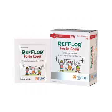 Refflor Forte pentru copii, 10 plicuri, Hyllan Pharma