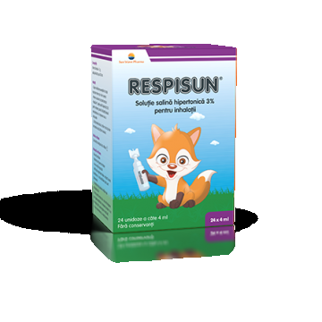 Respisun solutie salina hipertonica 3%, 24 unidoze, Sun Wave Pharma