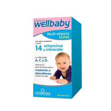 Sirop WellBaby cu vitamine si minerale, 150 ml, Vitabiotics