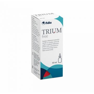 Trium free picaturi oftalmice, 10ml, Fidia Farmaceutici