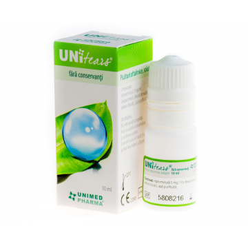Unitears picaturi oftalmice, 10ml, Unimed Pharma