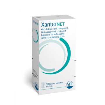 XanterNet Gel oftalmic 0.4ml, 10 monodoze, SIFI