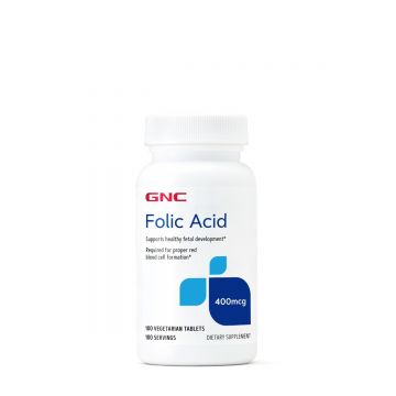Acid Folic 400mcg, 100 tablete, GNC