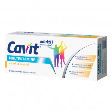 Cavit multivitamine cu vanilie, 20 tablete, Biofarm