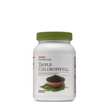 Clorofila tripla cu fitonutrienti, 90 capsule, GNC