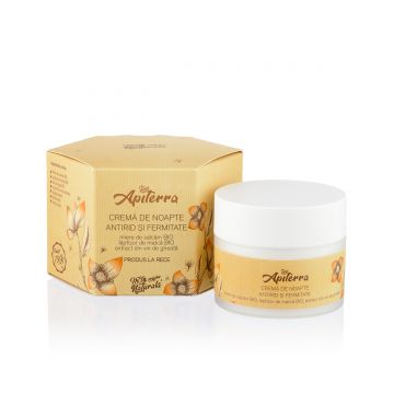 Crema de noapte antirid si fermitate, 50ml, Apiterra