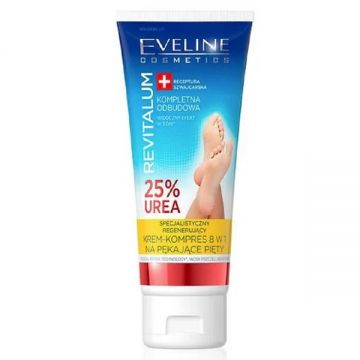 Crema pentru calcaie crapate cu 25% uree Revitalium, 75ml, Eveline Cosmetics