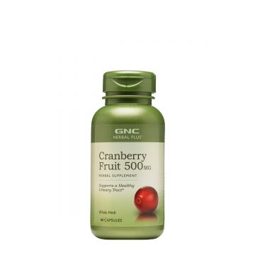 Extract din fruct de merisor Herbal Plus Cranberry Fruit 500mg, 90 capsule, GNC