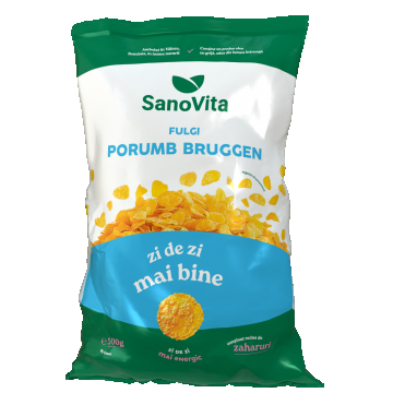Fulgi de porumb Bruggen, 500g, SanoVita
