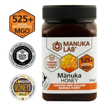 Miere de manuka MGO 525+ Manuka Lab, 500g, Republica Bio