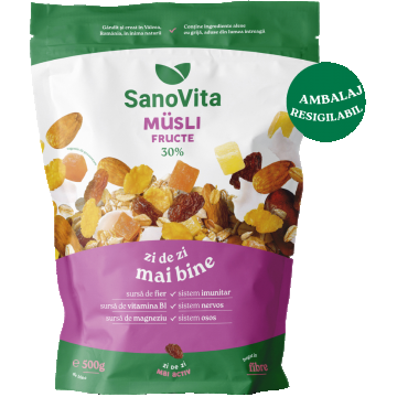 Musli cu fructe, 500g, SanoVita