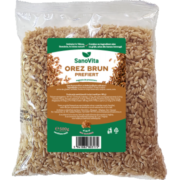 Orez brun prefiert, 500g, SanoVita