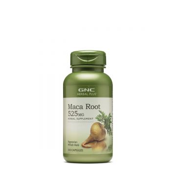 Radacina de maca 525mg Herbal Plus, 100 capsule, GNC