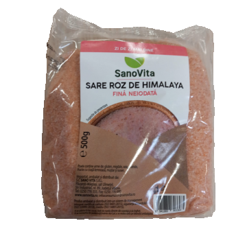 Sare roz de Himalaya fina, 500g, SanoVita