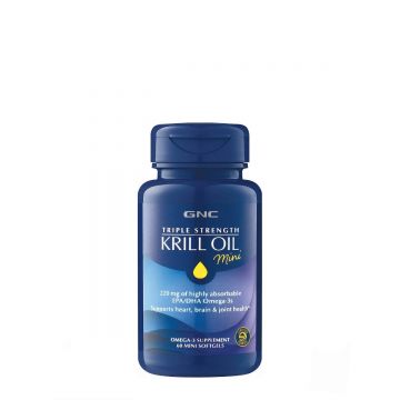 Ulei de krill Triple Strenght, 60 capsule, GNC