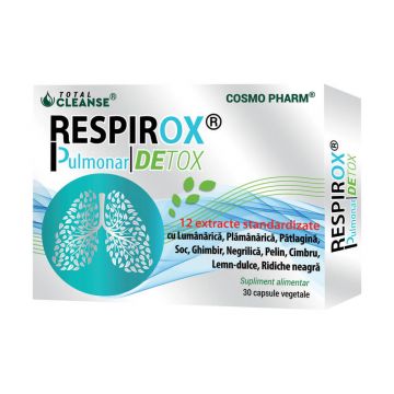 Respirox Pulmonar Detox Total Cleanse, 30 capsule, Cosmo Pharm