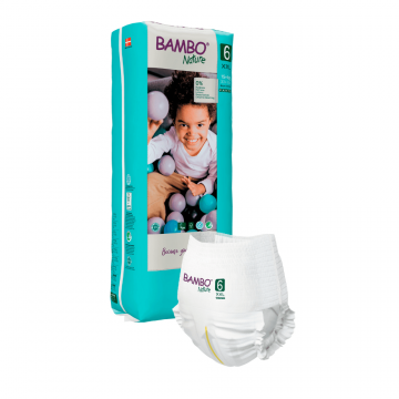 Scutece Pants eco nr 6, +18 kg, 38 bucăți, Bambo Nature